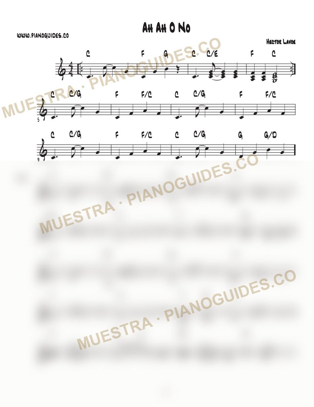 Primera página de la guía Ah Ah O No