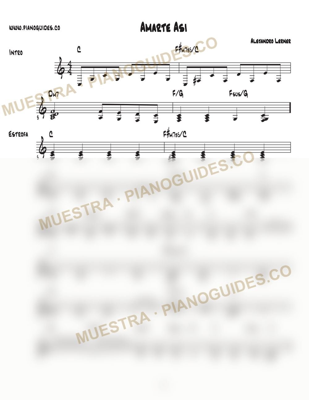 Primera página de la guía Amarte Así