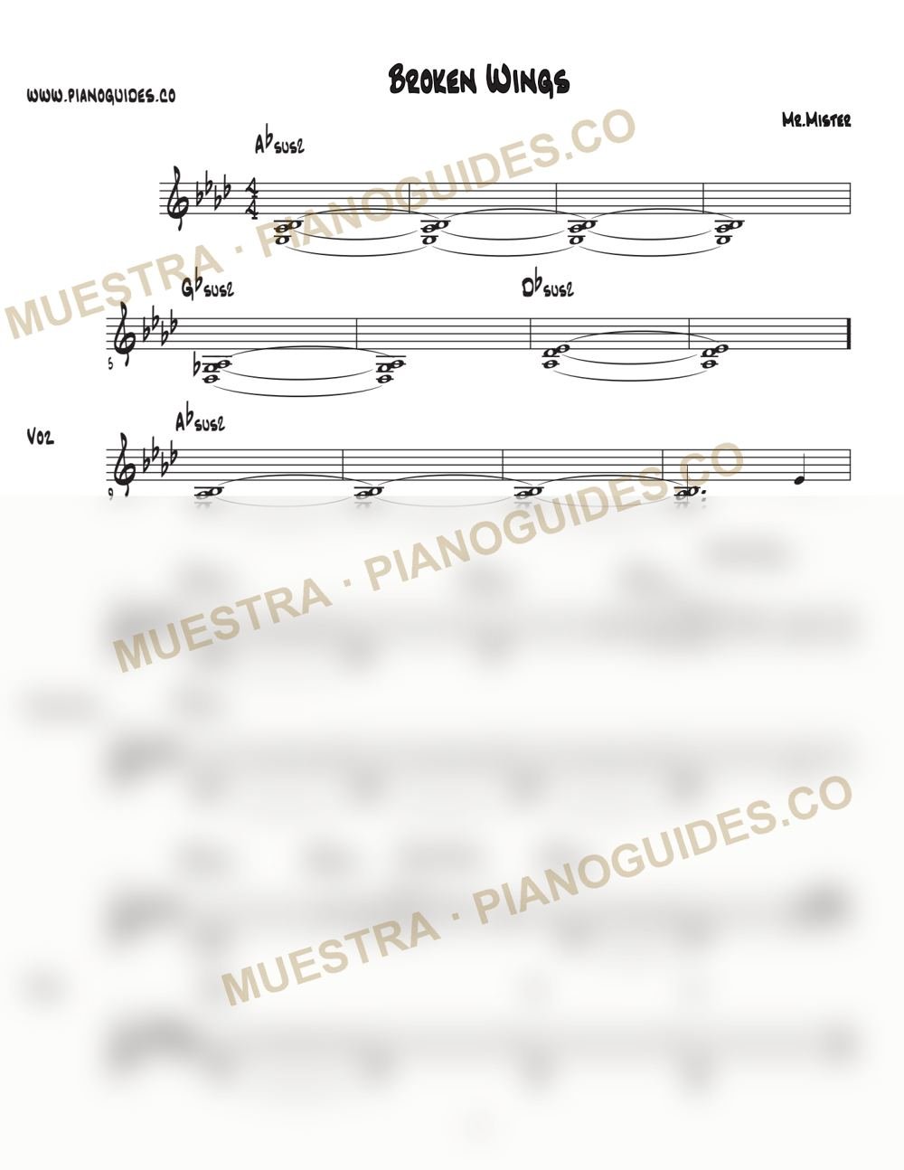 Primera página de la guía Broken Wings