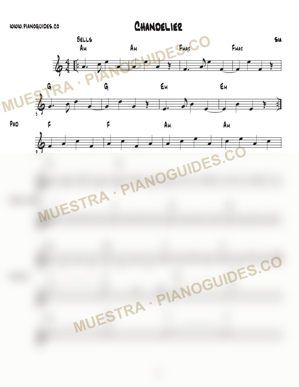 Primera página de la guía Chandelier