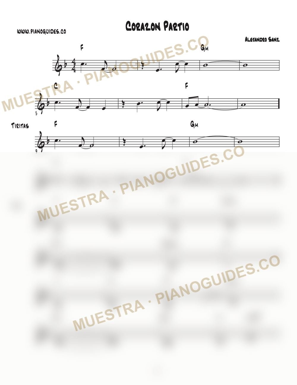Primera página de la guía Corazón Partío