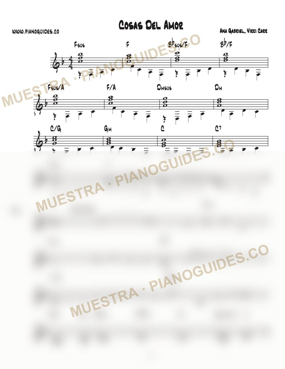 Primera página de la guía Cosas Del Amor