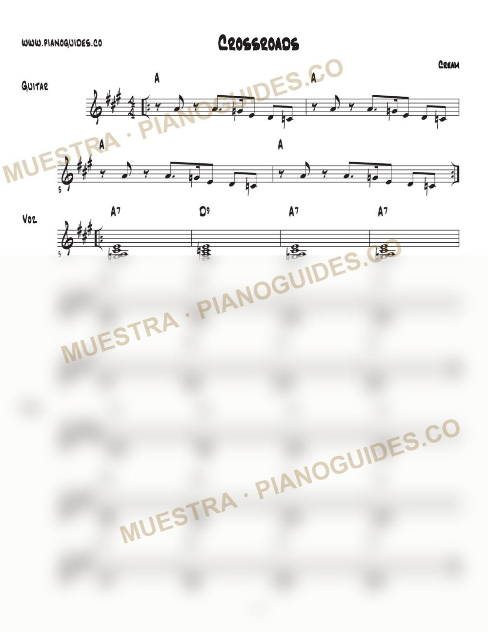 Primera página de la guía Crossroads