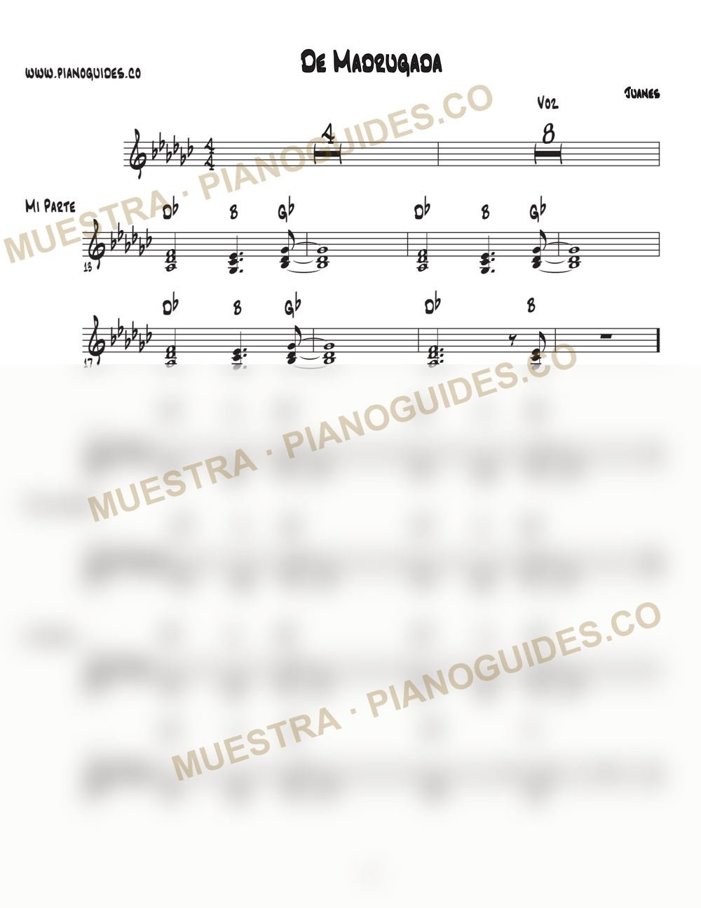 Primera página de la guía De Madrugada