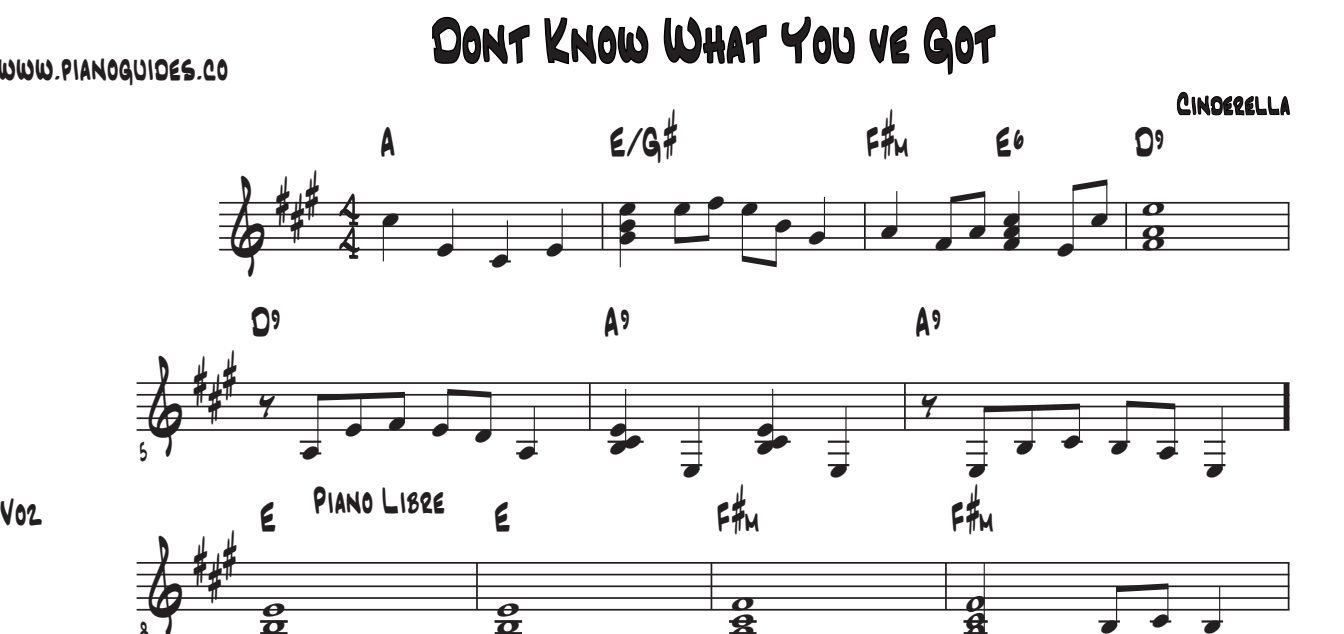 Título y primeras líneas de la guía de Don't Know What You've Got