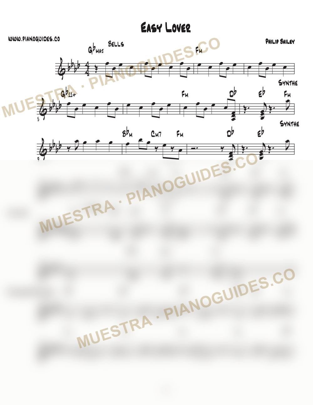 Primera página de la guía Easy Lover