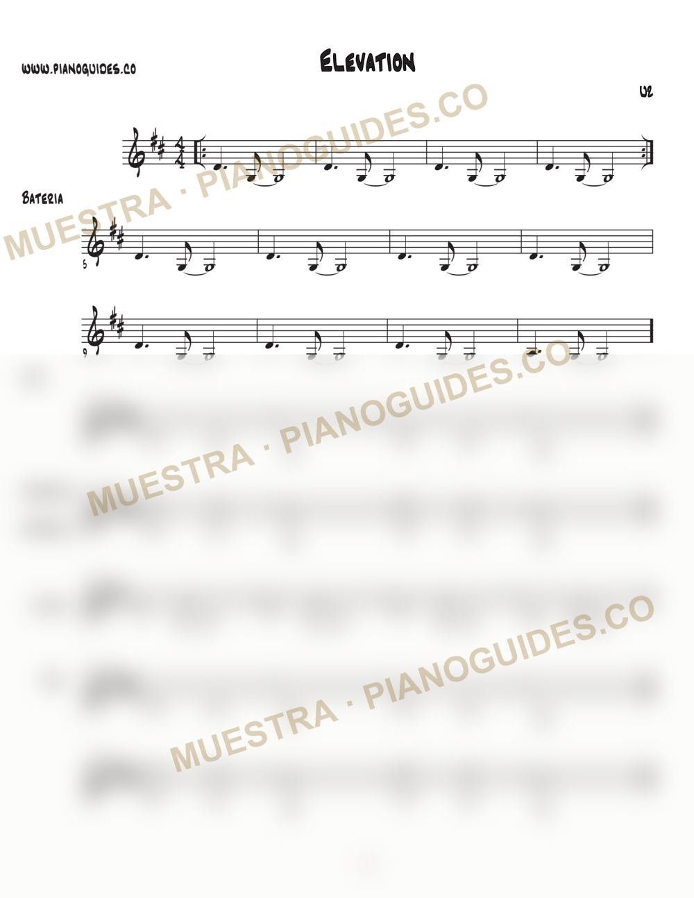 Primera página de la guía Elevation