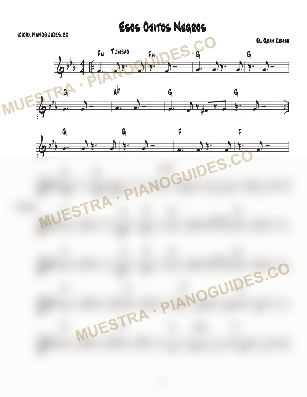 Primera página de la guía Esos Ojitos Negros