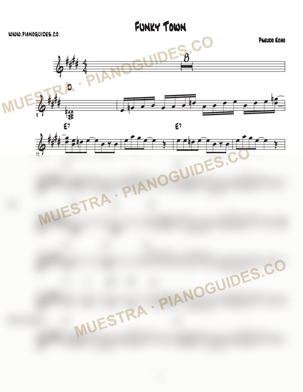 Primera página de la guía Funkytown