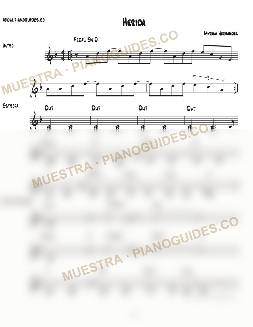 Primera página de la guía Herida