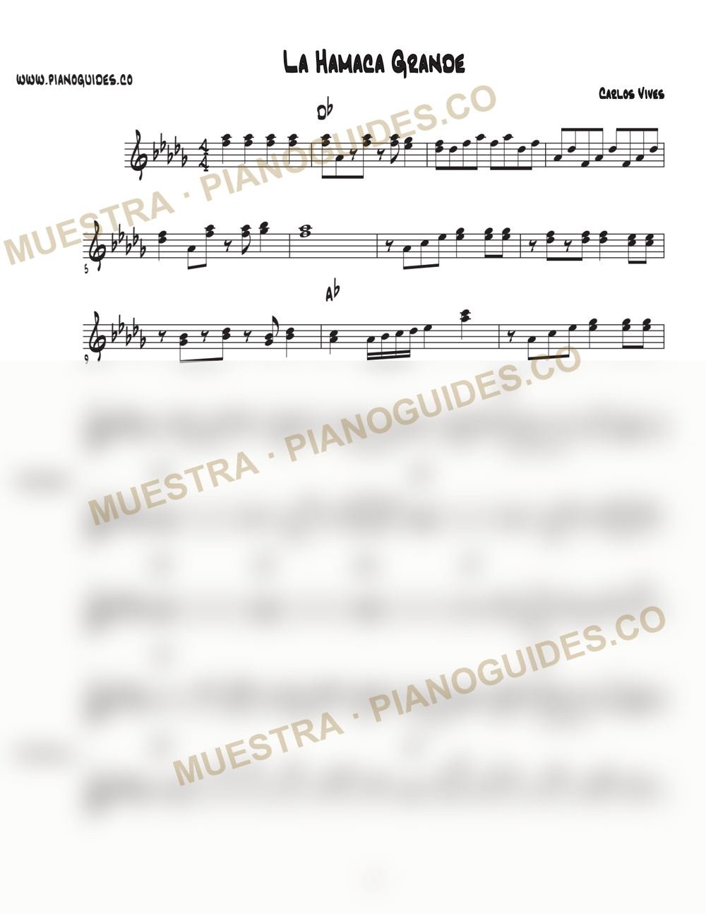 Primera página de la guía La Hamaca Grande