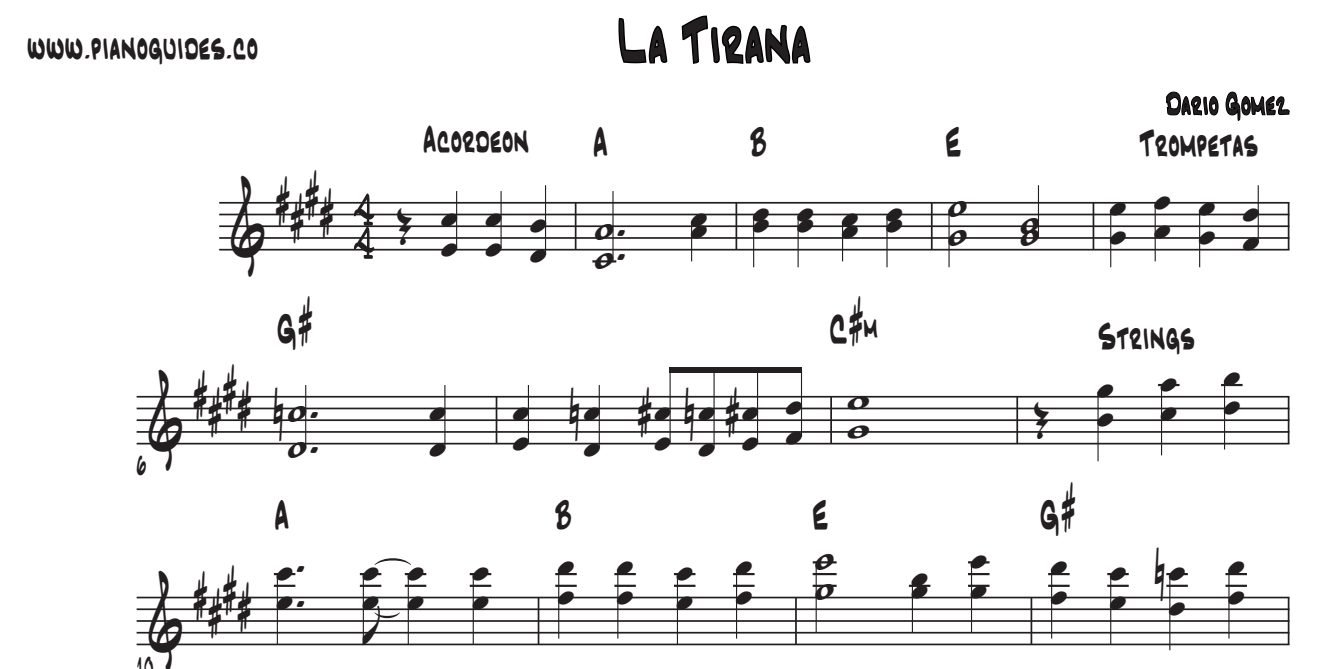 Título y primeras líneas de la guía de La Tirana
