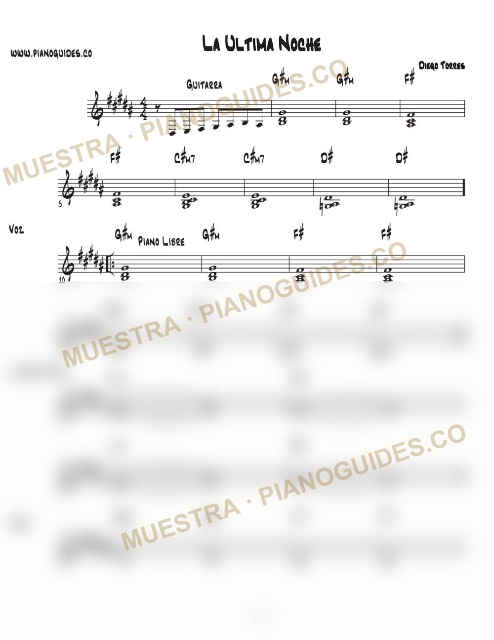 Primera página de la guía La Última Noche