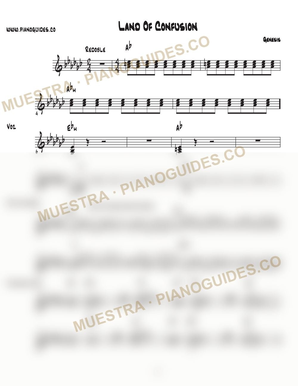Primera página de la guía Land Of Confusion
