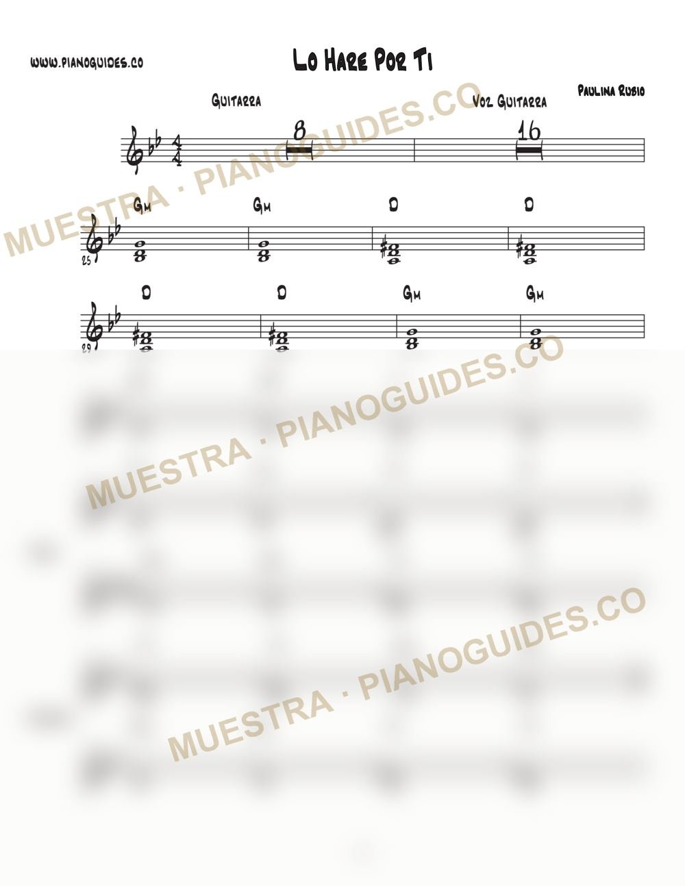 Primera página de la guía Lo Haré Por Ti