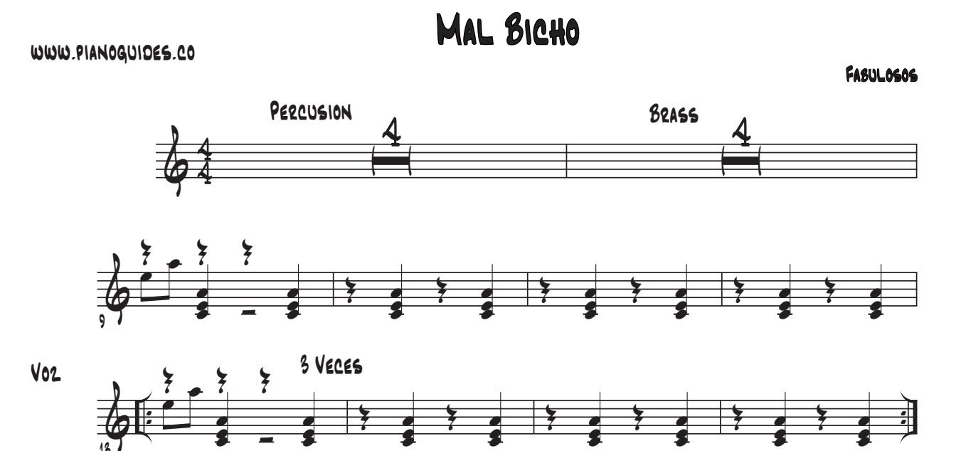Título y primeras líneas de la guía de Mal Bicho