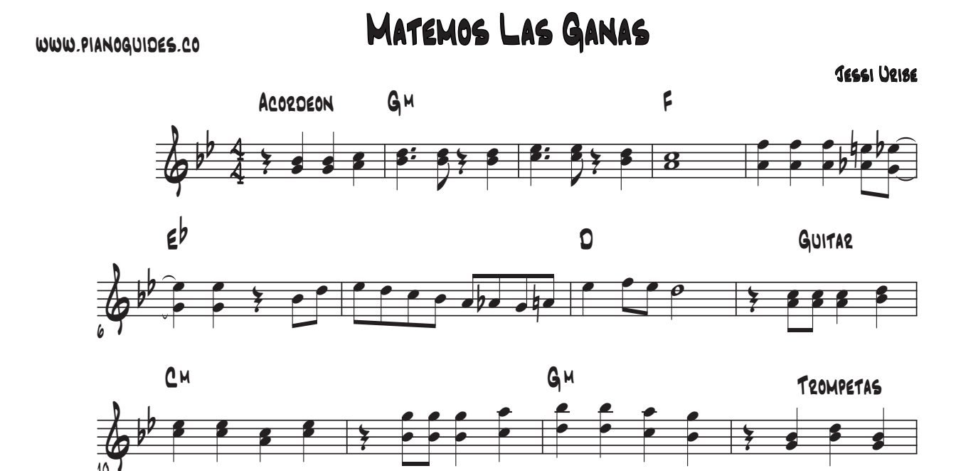 Título y primeras líneas de la guía de Matemos Las Ganas
