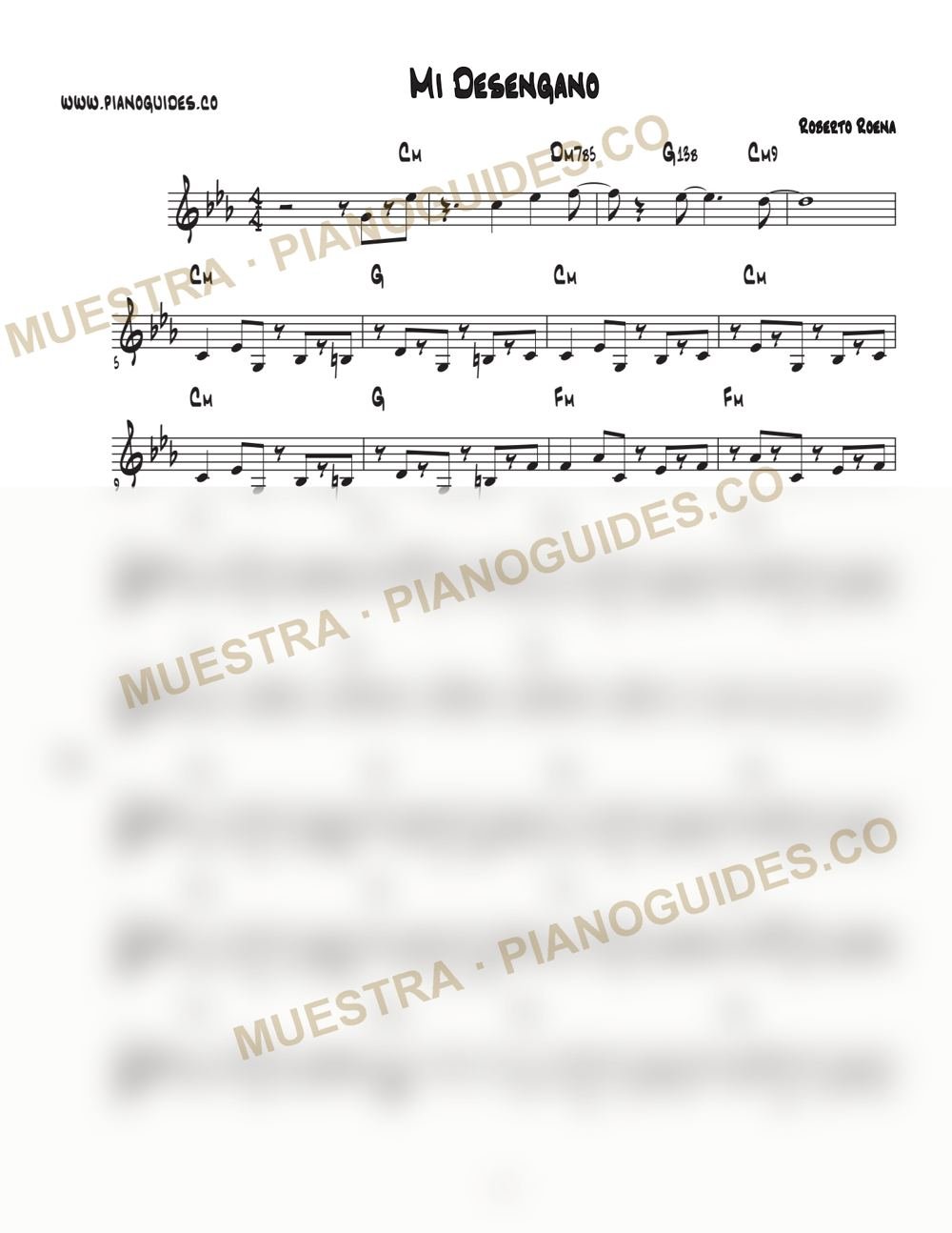 Primera página de la guía Mi Desengaño