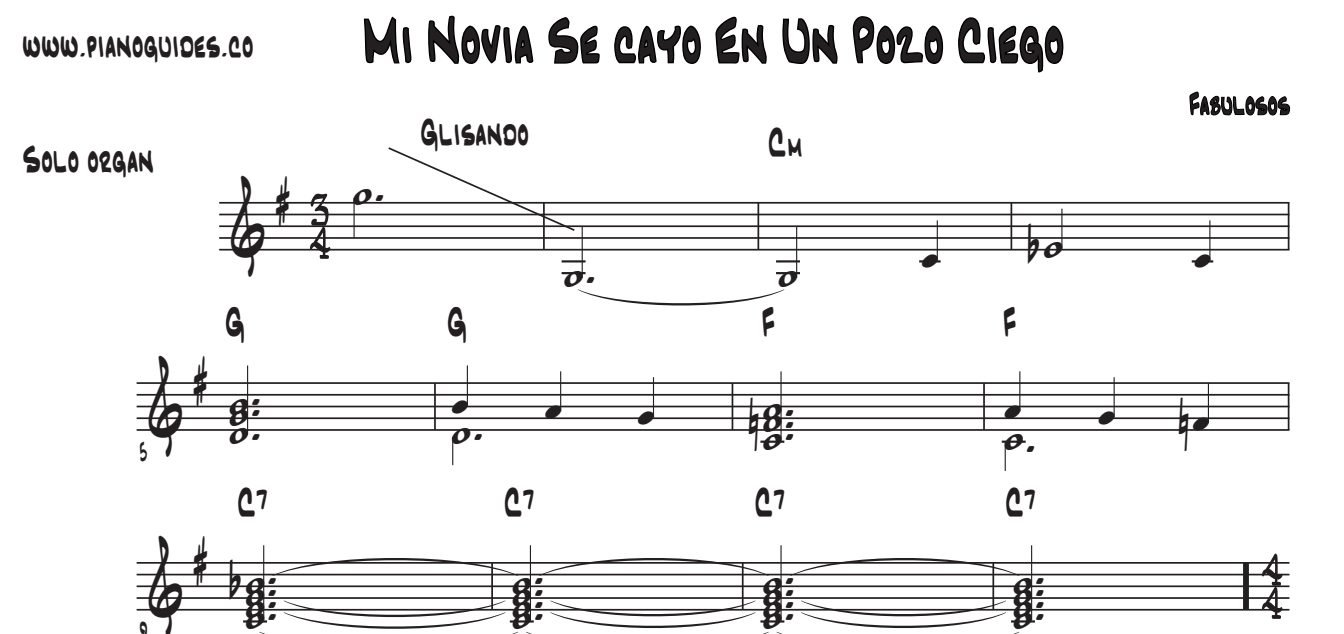 Título y primeras líneas de la guía de Mi Novia Se Cayó En Un Pozo Ciego