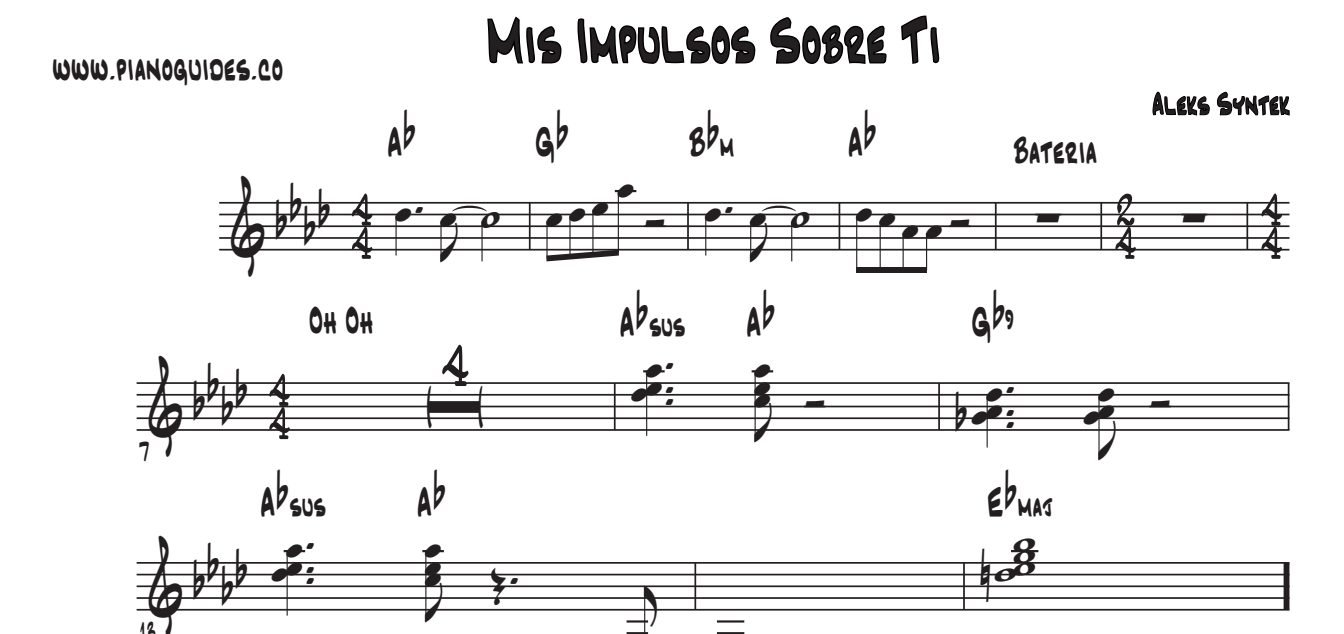 Título y primeras líneas de la guía de Mis Impulsos Sobre Ti