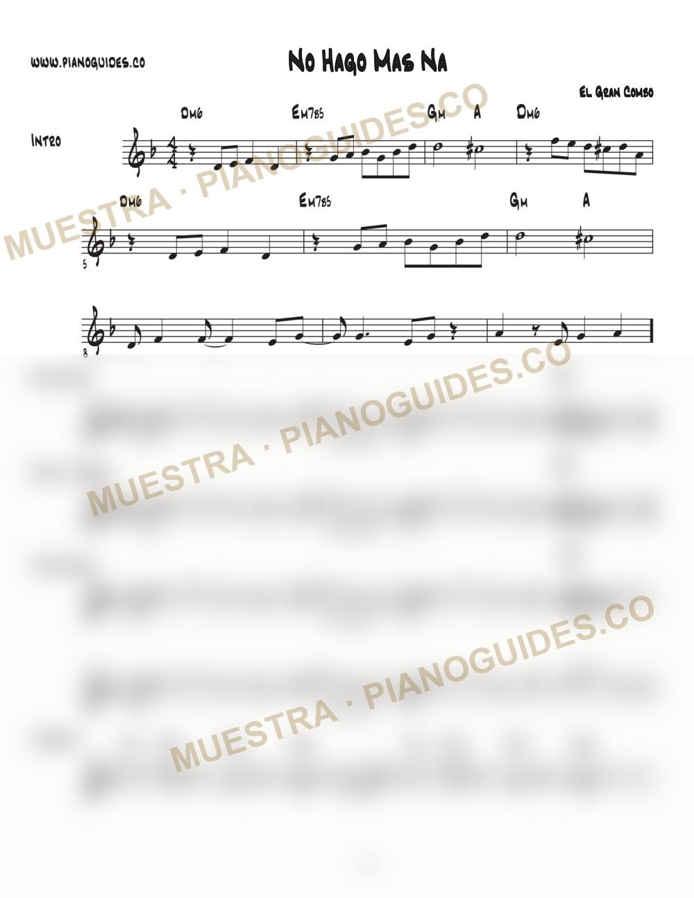 Primera página de la guía No Hago Más Na'