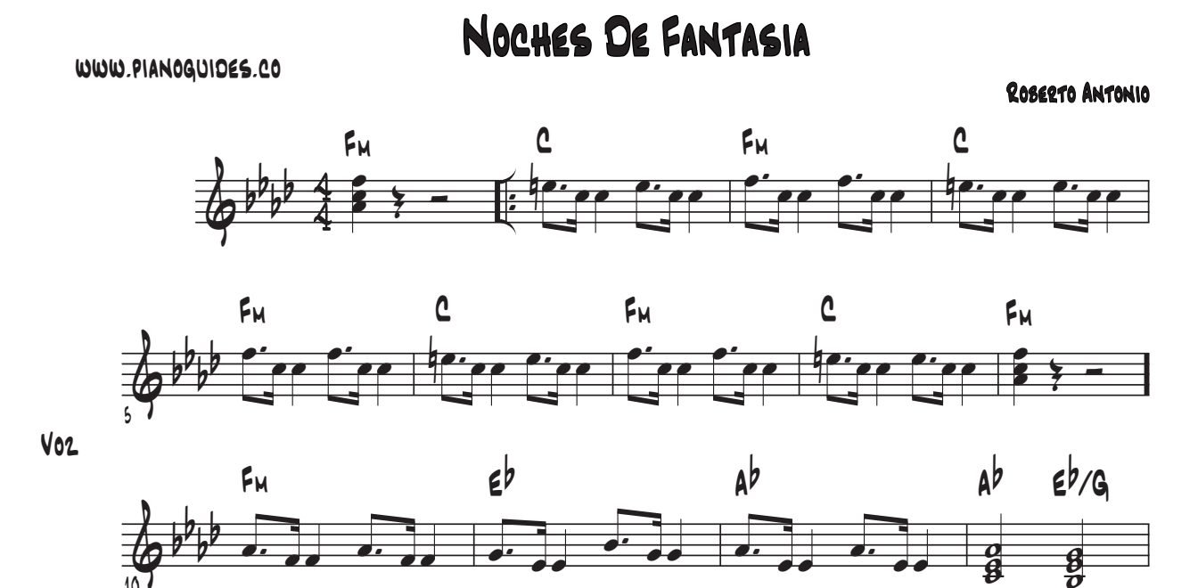 Título y primeras líneas de la guía de Noches De Fantasía