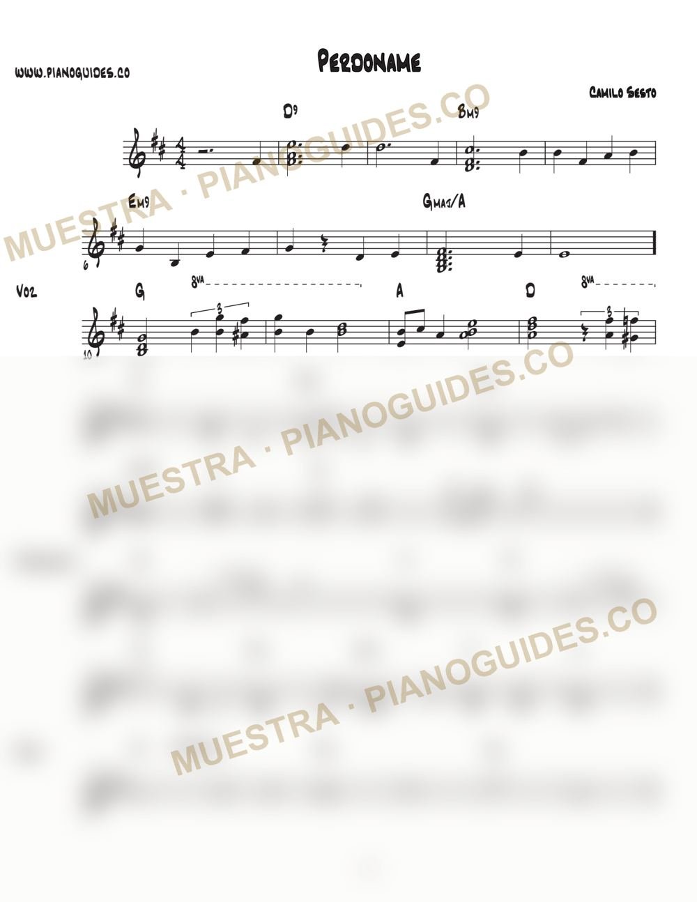 Primera página de la guía Perdóname