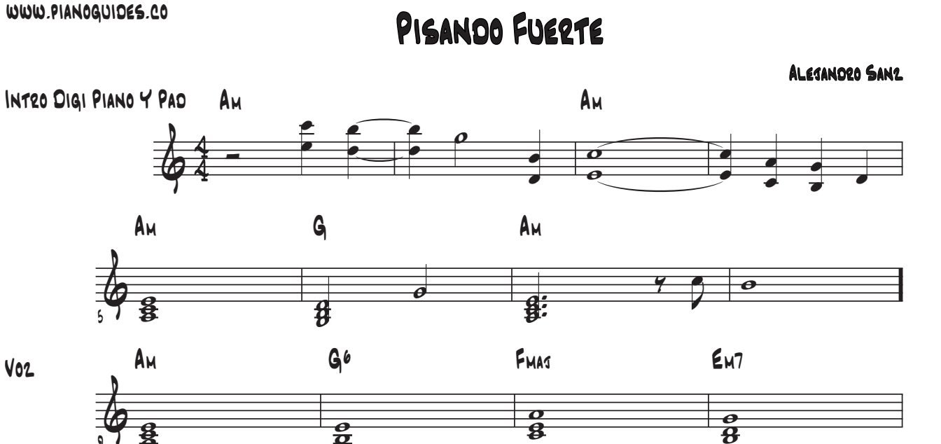 Título y primeras líneas de la guía de Pisando Fuerte