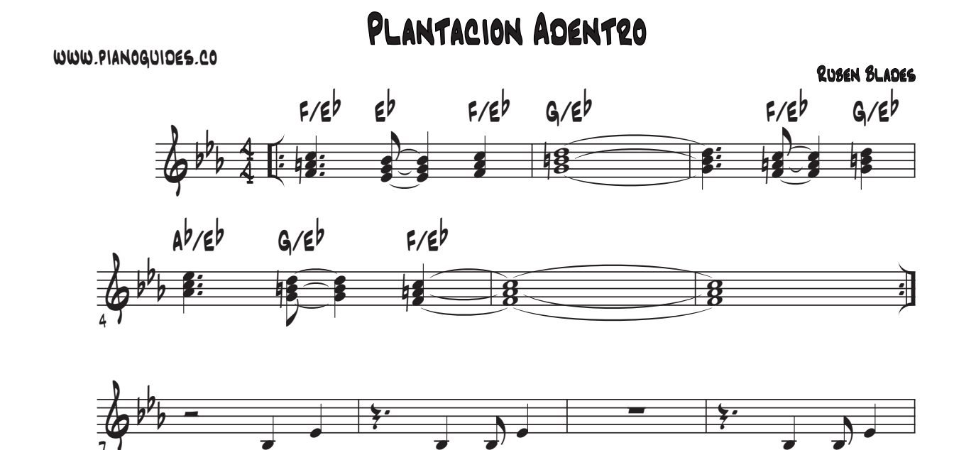 Título y primeras líneas de la guía de Plantación Adentro
