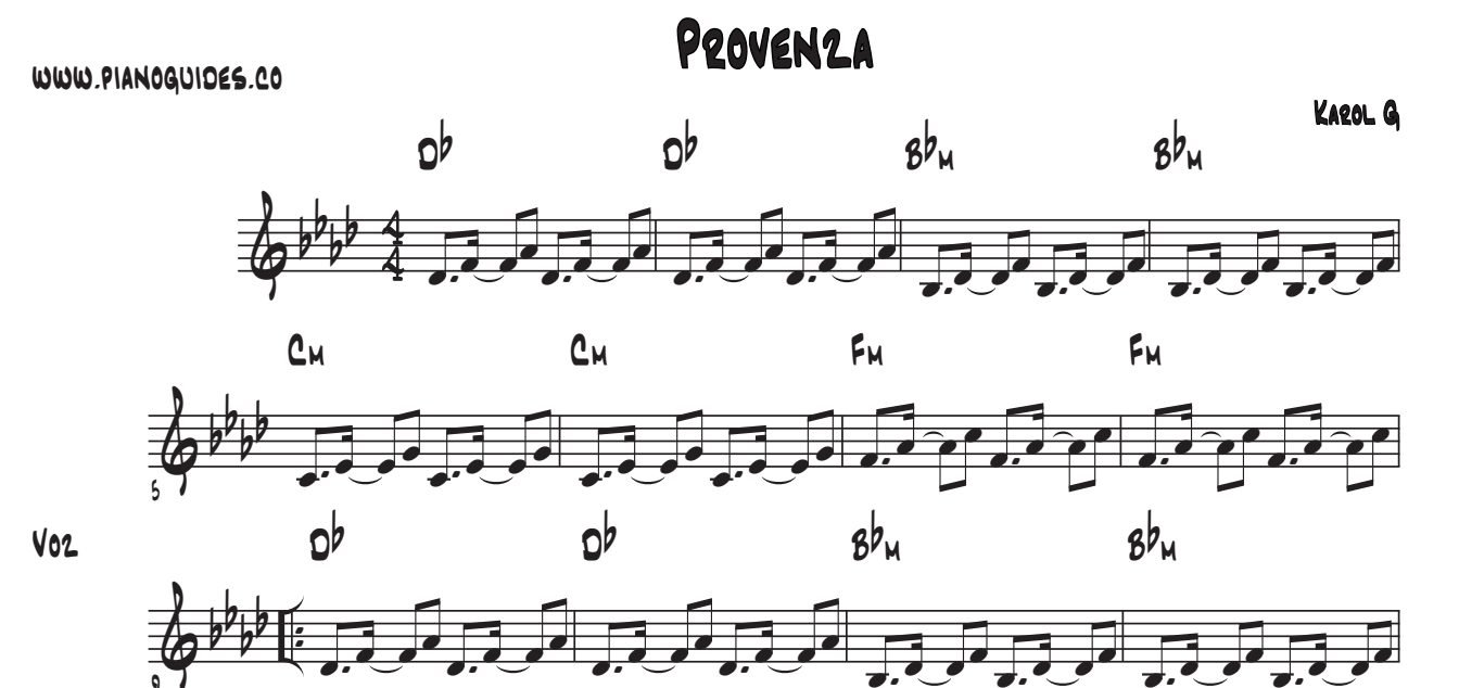 Título y primeras líneas de la guía de Provenza