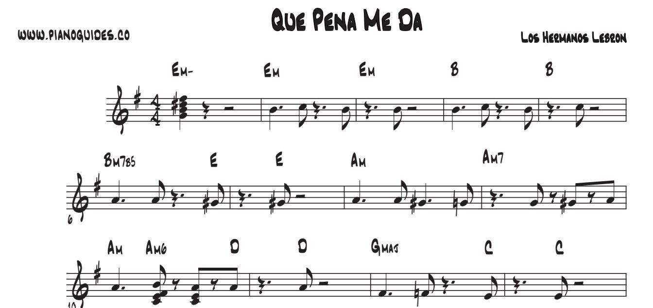 Título y primeras líneas de la guía de Qué Pena Me Da