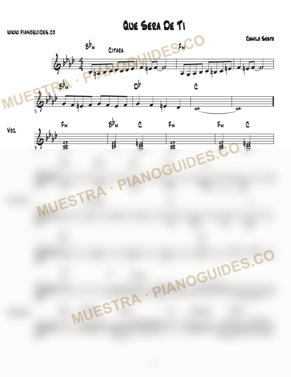 Primera página de la guía Qué Será De Ti