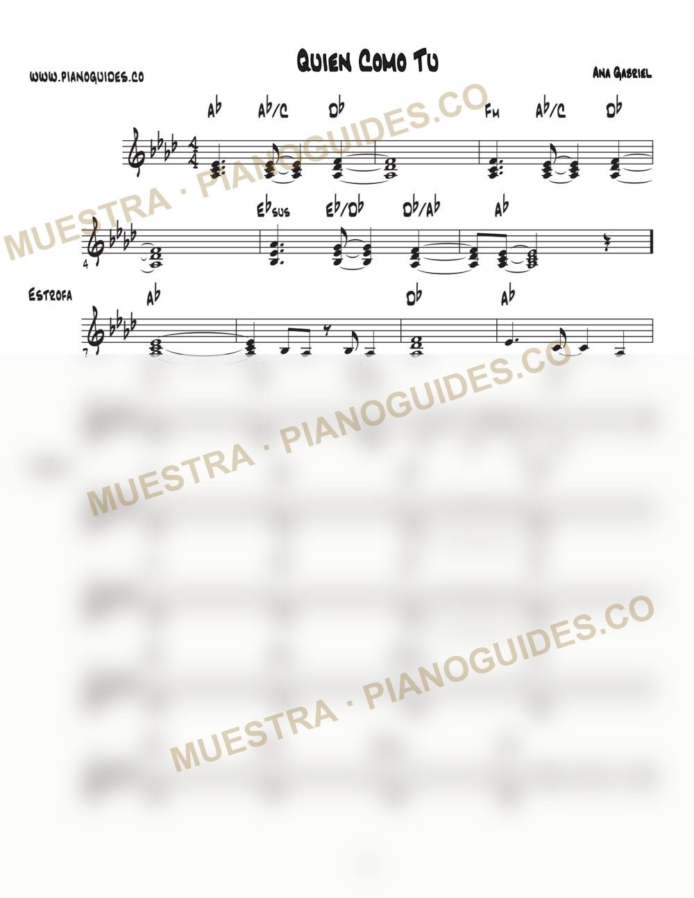 Primera página de la guía Quién Como Tú