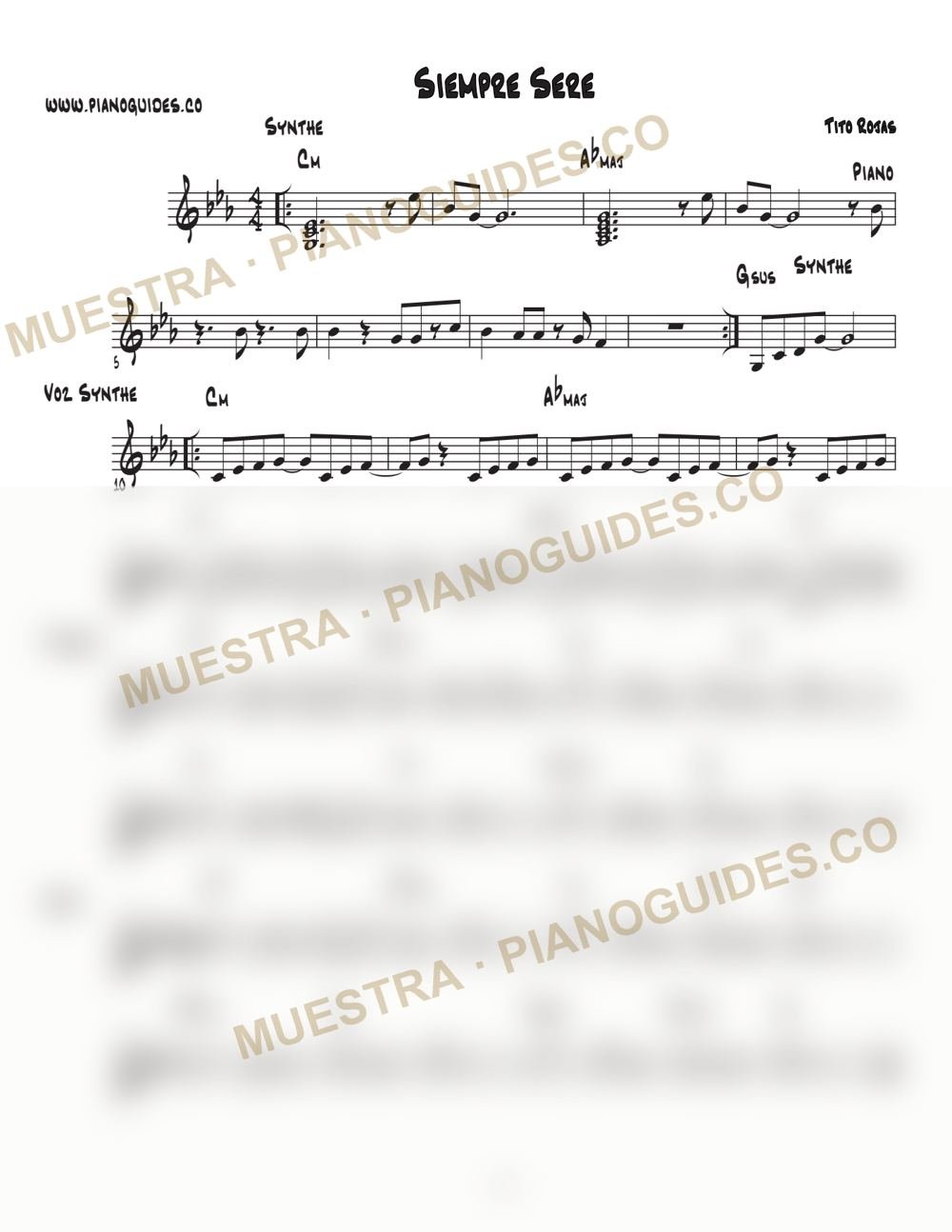 Primera página de la guía Siempre Seré