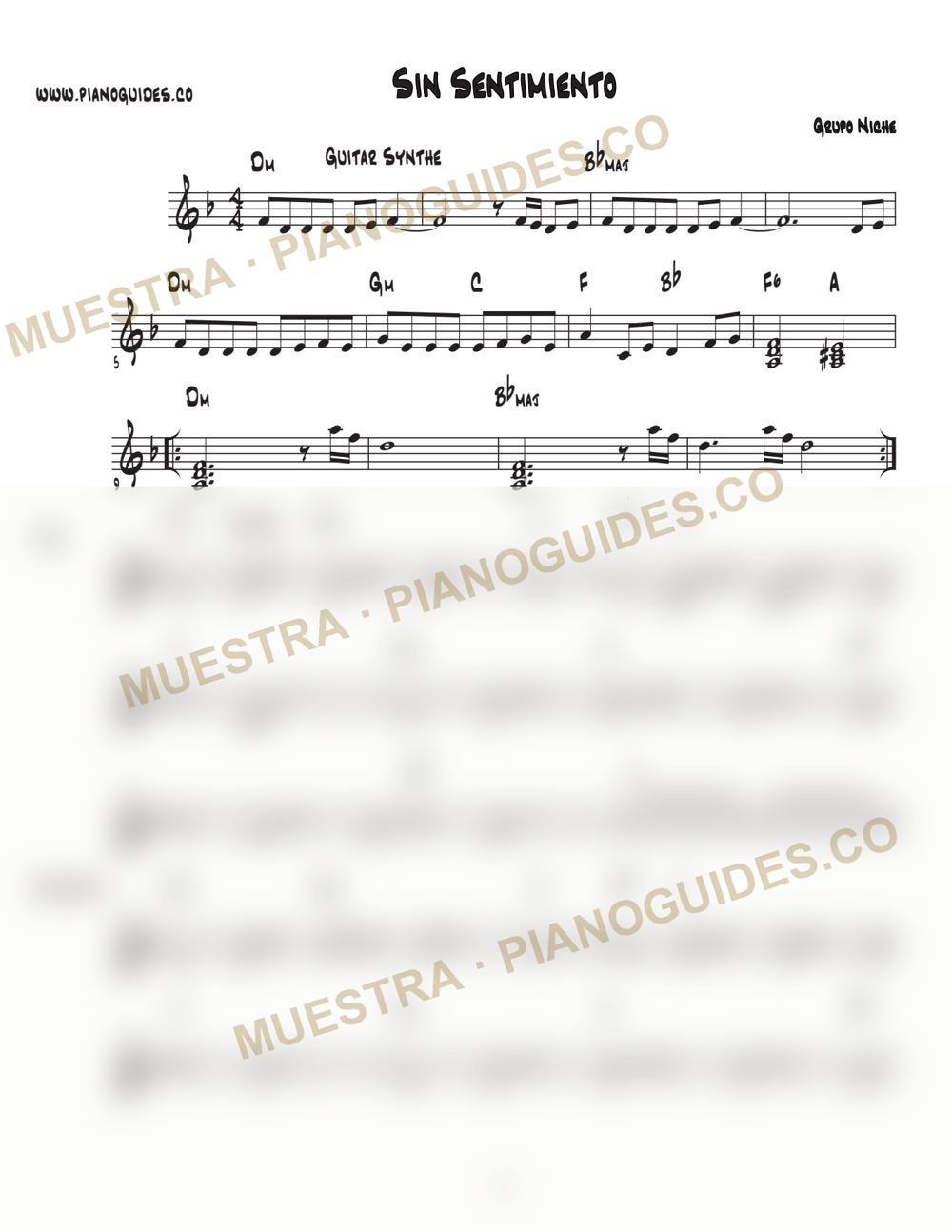 Primera página de la guía Sin Sentimiento