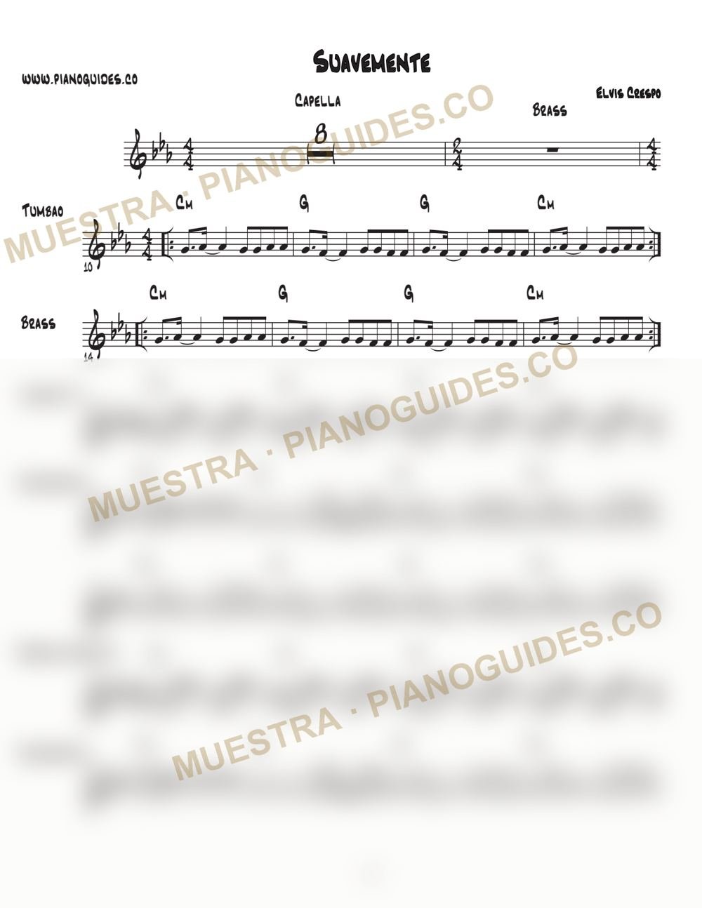 Primera página de la guía Suavemente