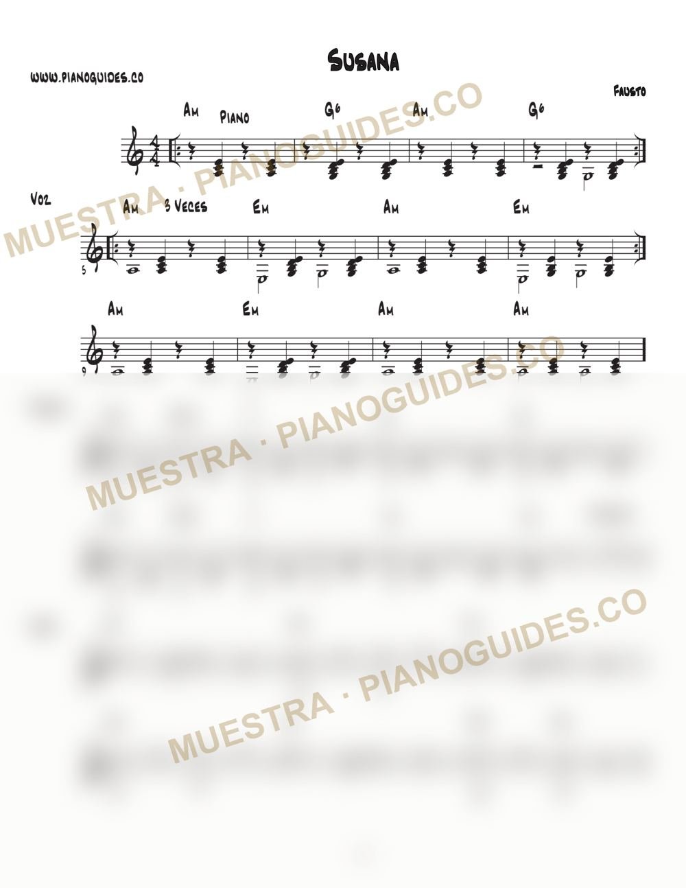 Primera página de la guía Susana
