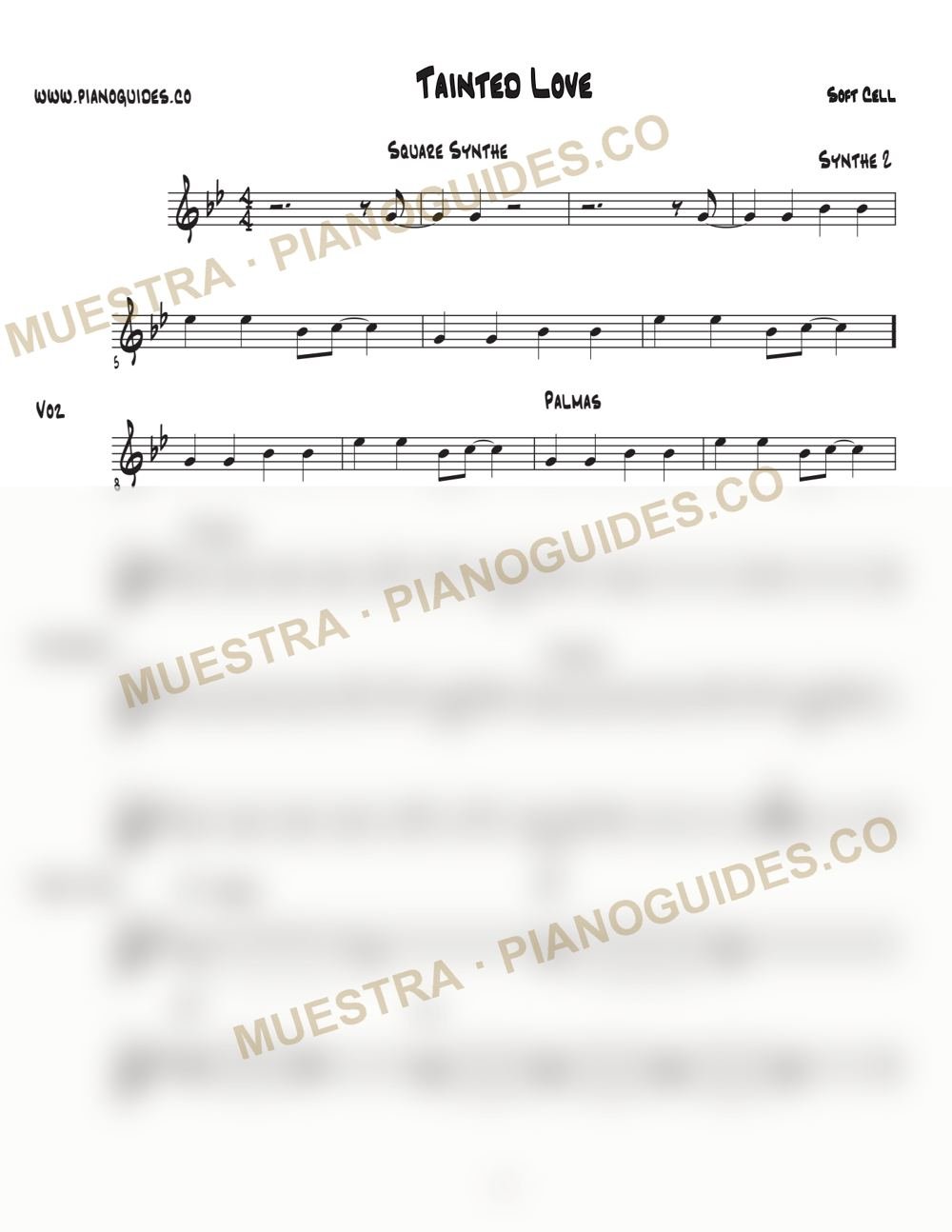 Primera página de la guía Tainted Love