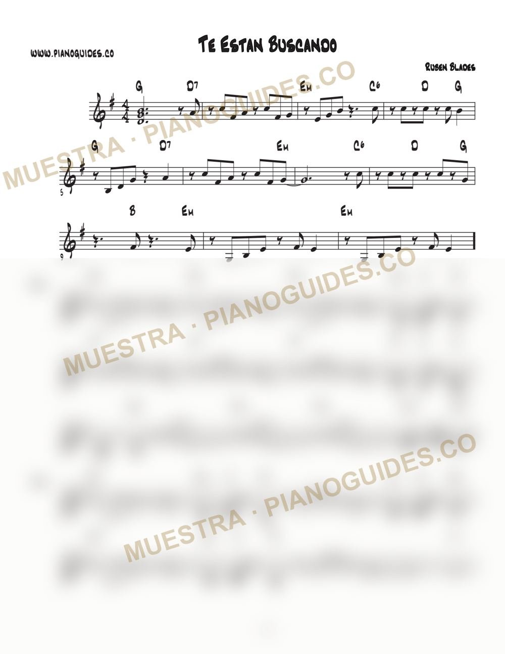 Primera página de la guía Te Están Buscando