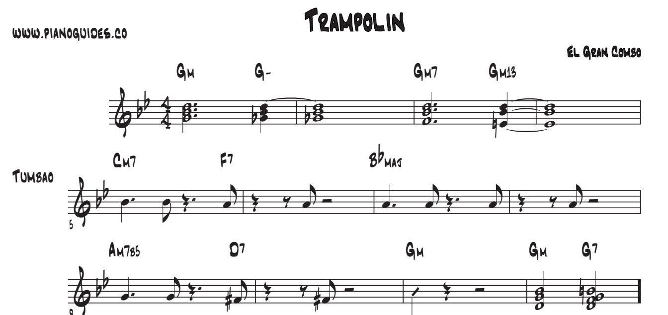 Título y primeras líneas de la guía de Trampolín