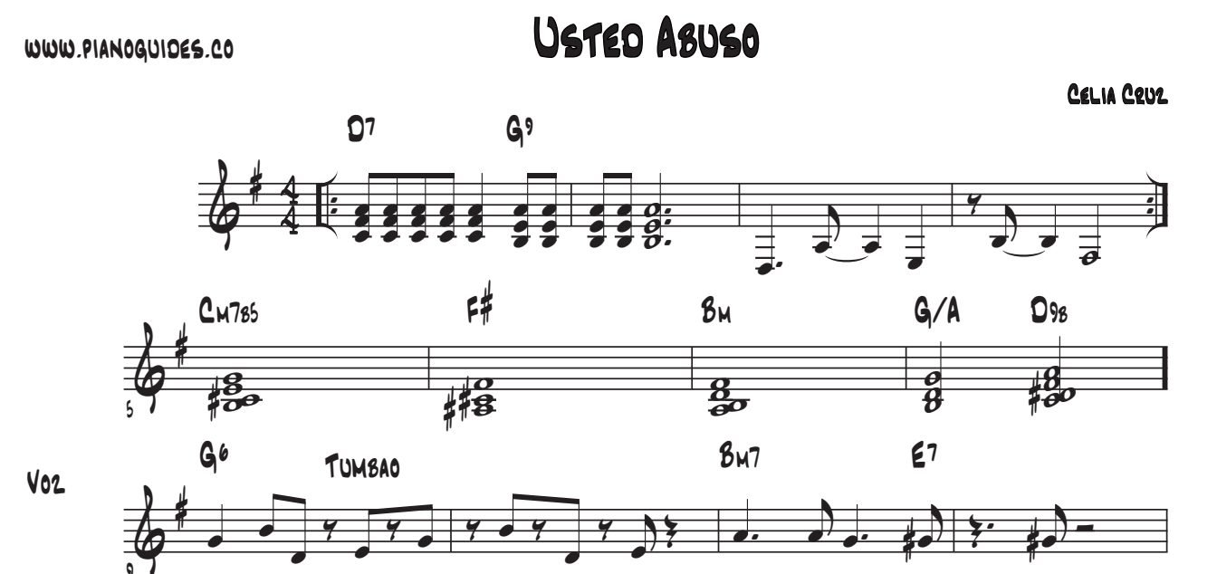 Título y primeras líneas de la guía de Usted Abusó