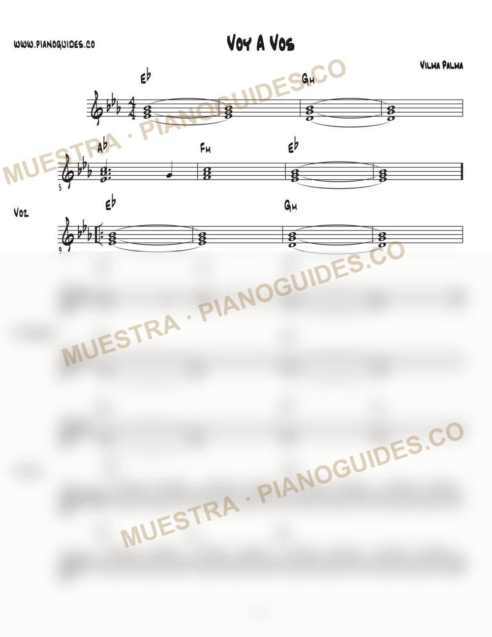 Primera página de la guía Voy A Vos