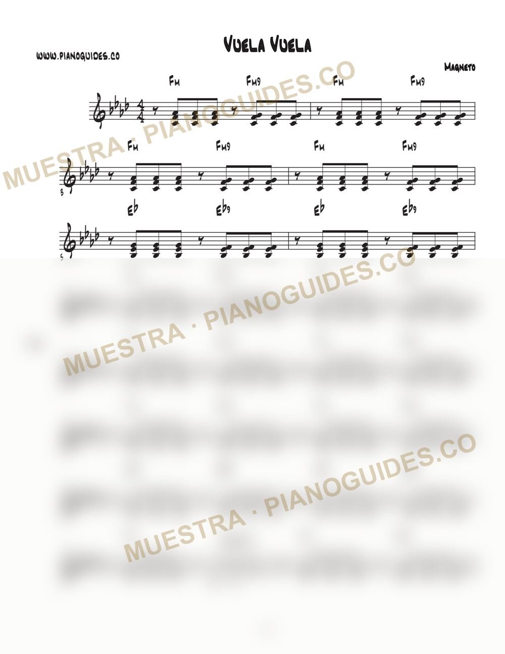 Primera página de la guía Vuela, Vuela