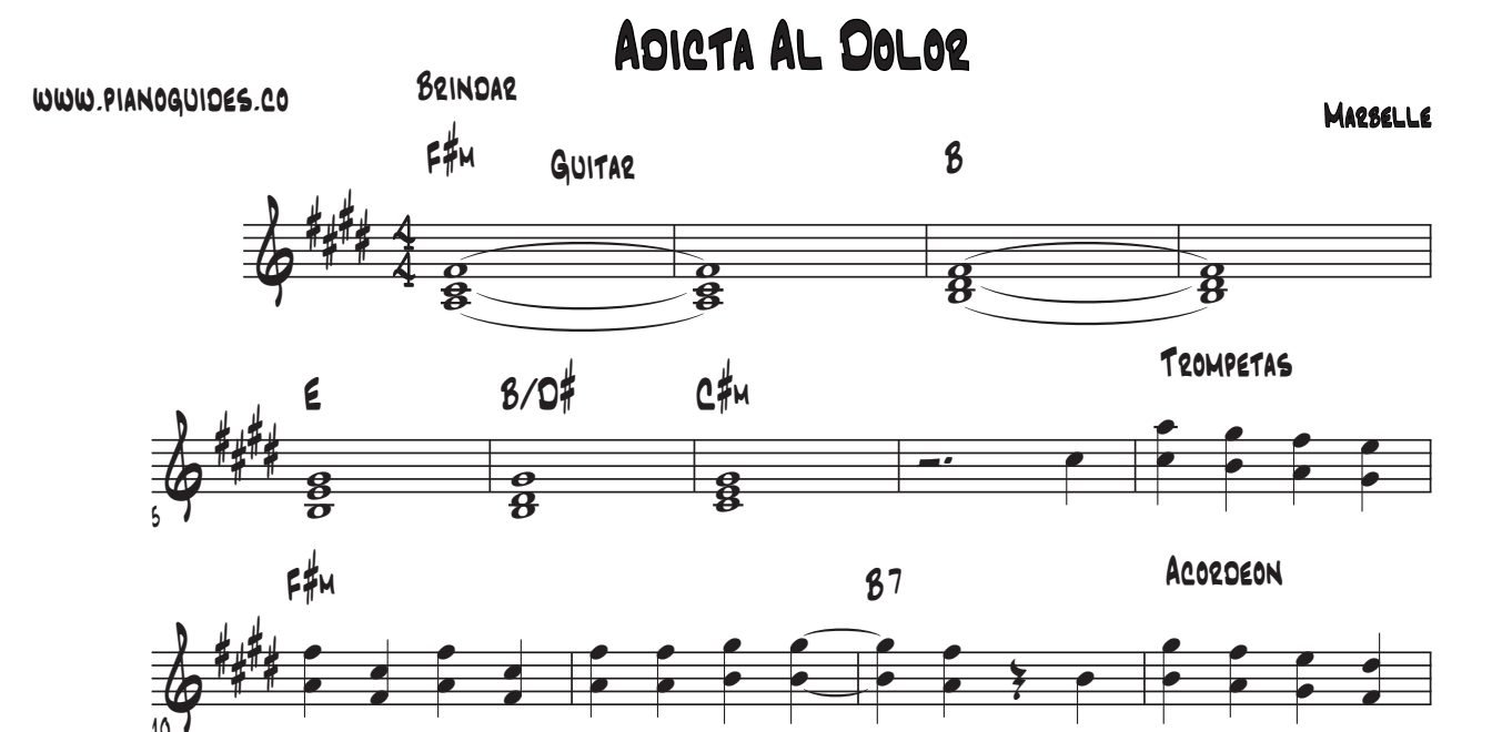 Título y primeras líneas de la guía de Adicta Al Dolor