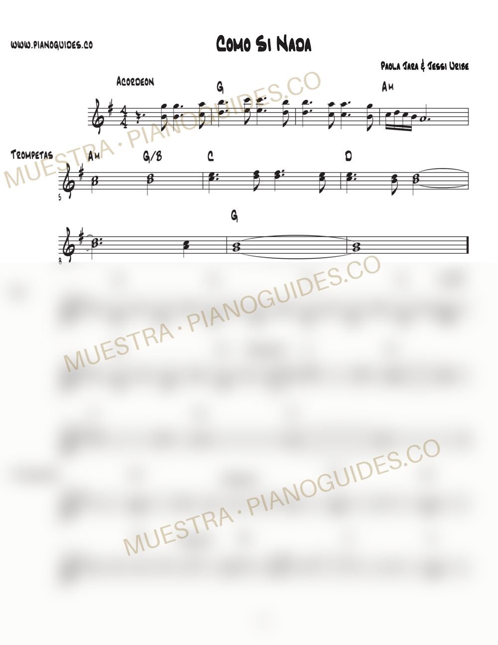 Primera página de la guía Como Si Nada