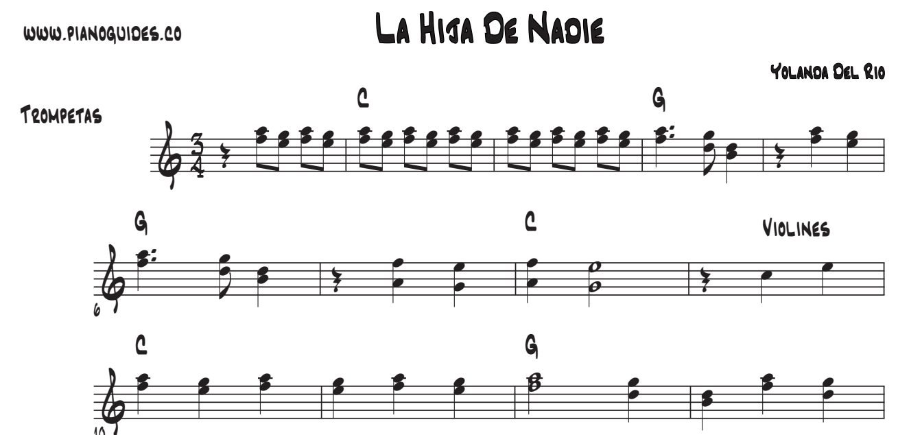 Título y primeras líneas de la guía de La Hija De Nadie