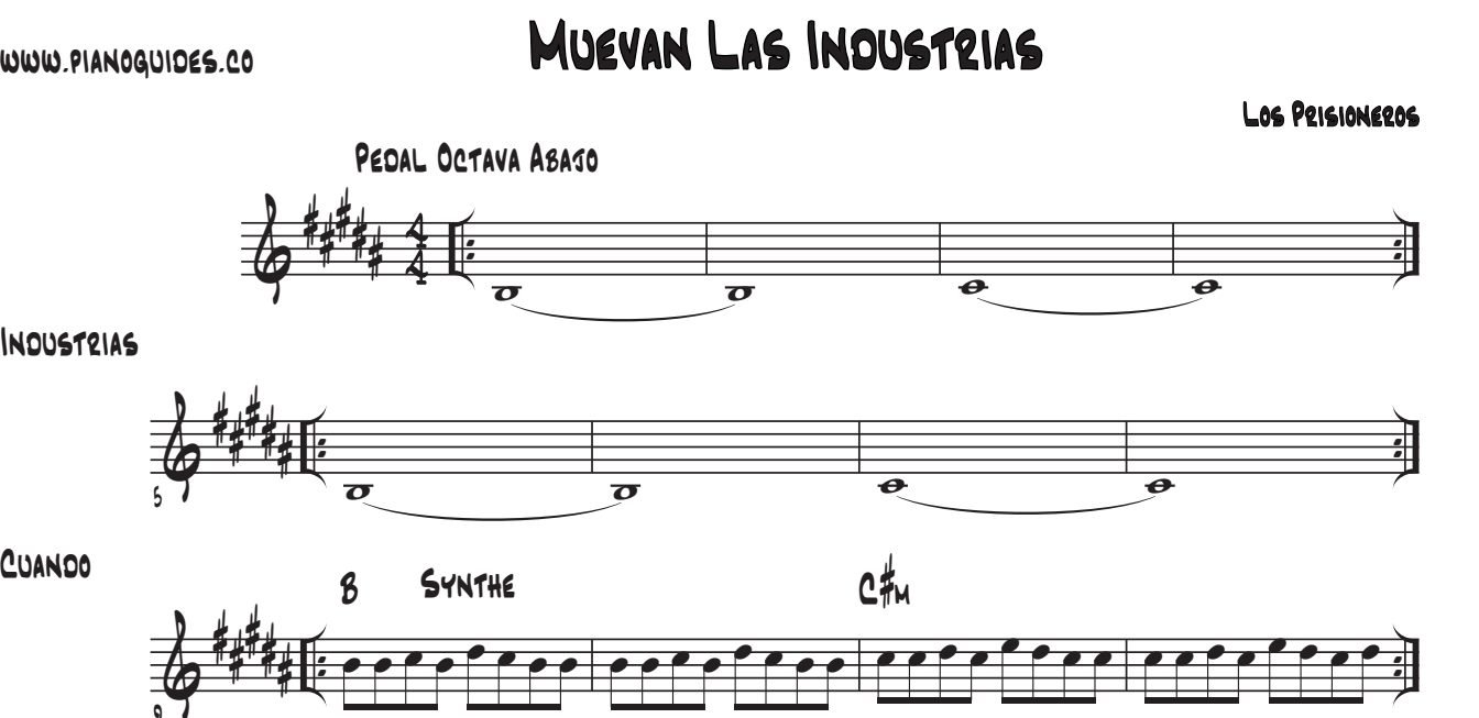 Título y primeras líneas de la guía de Muevan Las Industrías